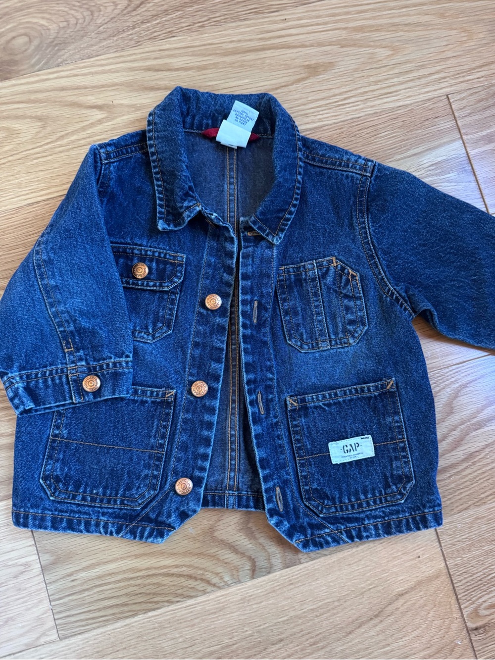 Vintage GAP Kids Dark Blue Denim Jacket